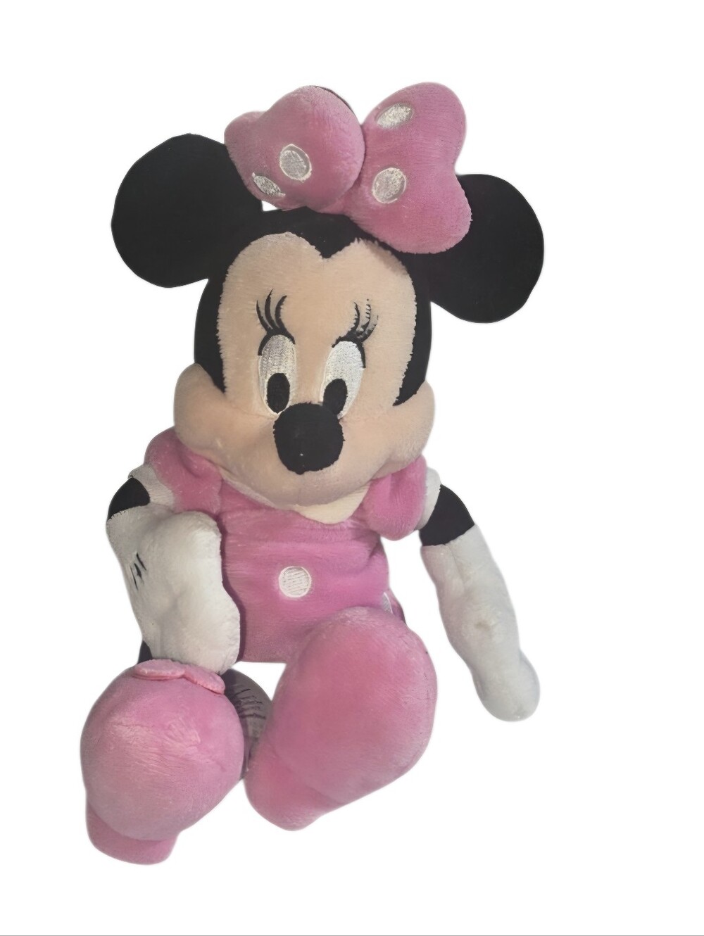 Disney Pink Minnie Mouse Plush with Polka-Dot Bow